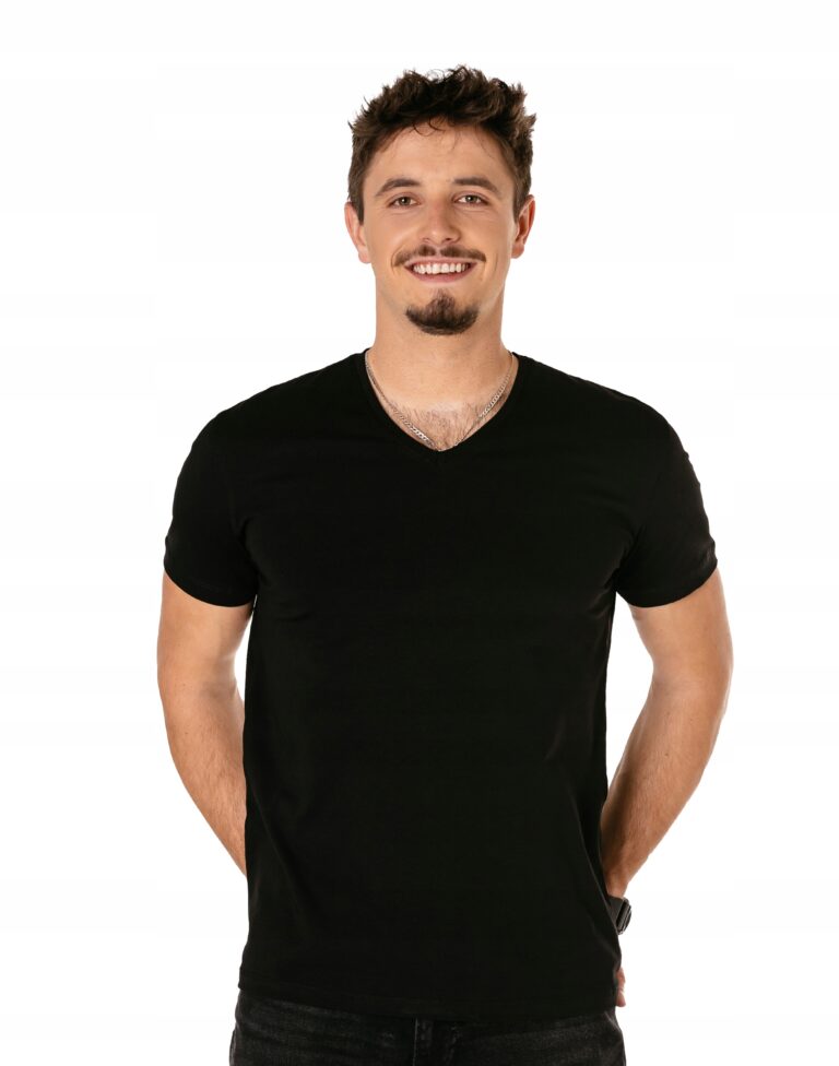 Koszulka Podkoszulek Tshirt Męski Gładki Bawełna Krótki Rękaw 24006-2 XXL