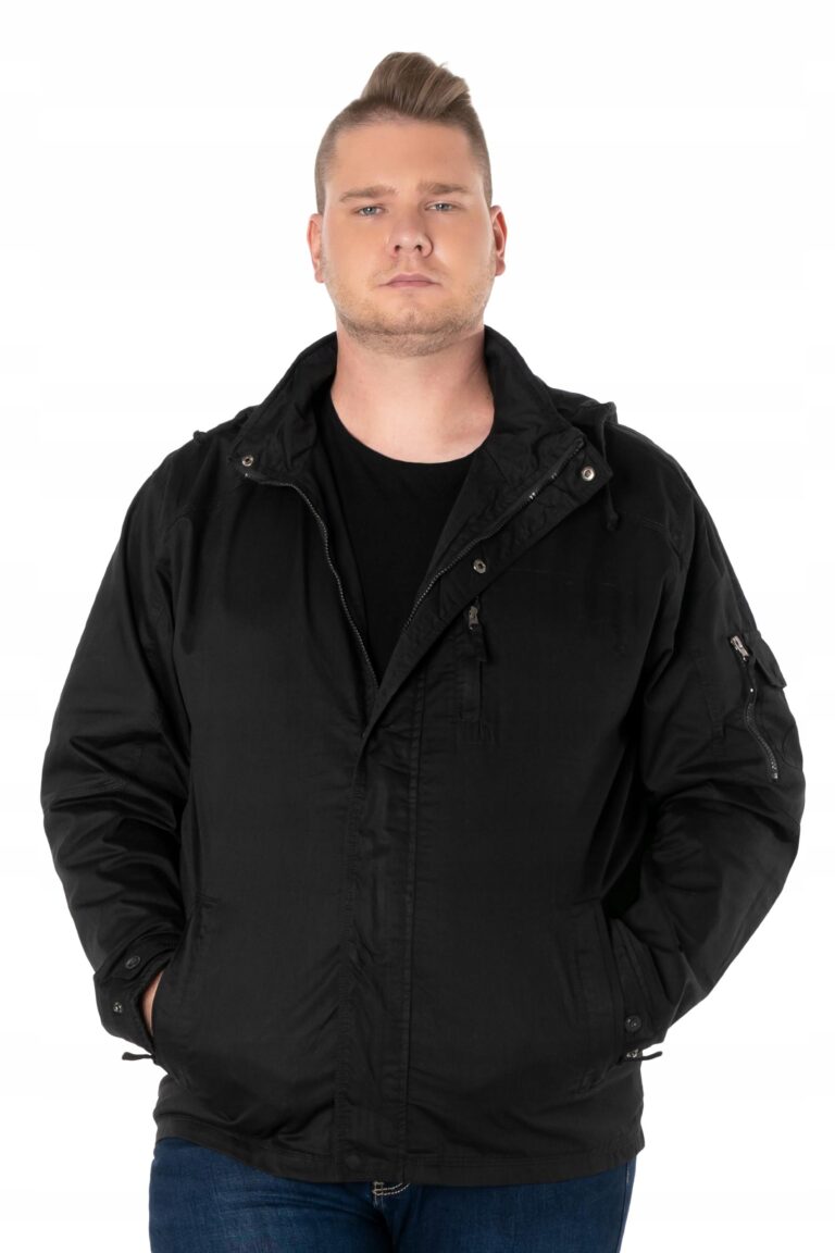 Duża Kurtka Męska Przejściowa Wiatrówka 1015-1 3XL