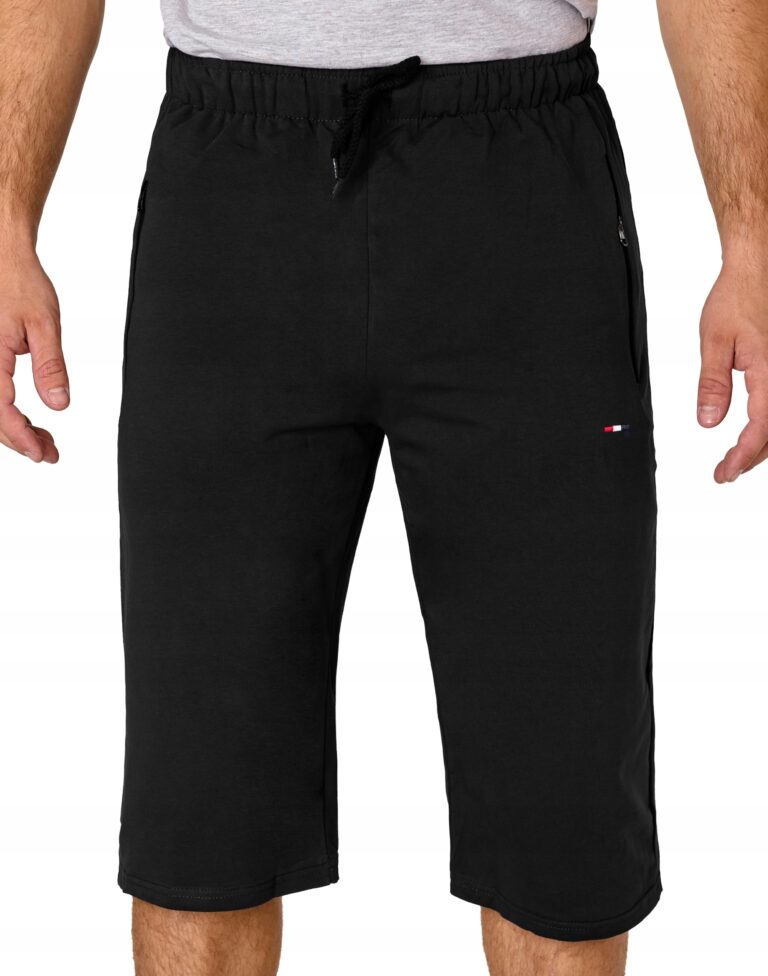 Krótkie Spodnie Spodenki Dresowe Męskie Szorty Dresy Sportowe 3301-01 r 3XL