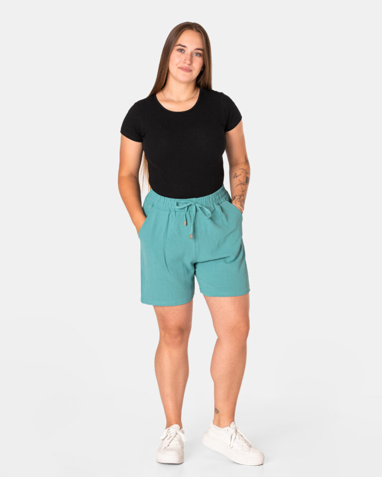 Cienkie Przewiewne Krótkie Spodnie Spodenki Damskie na Lato QF550-6 4XL/5XL