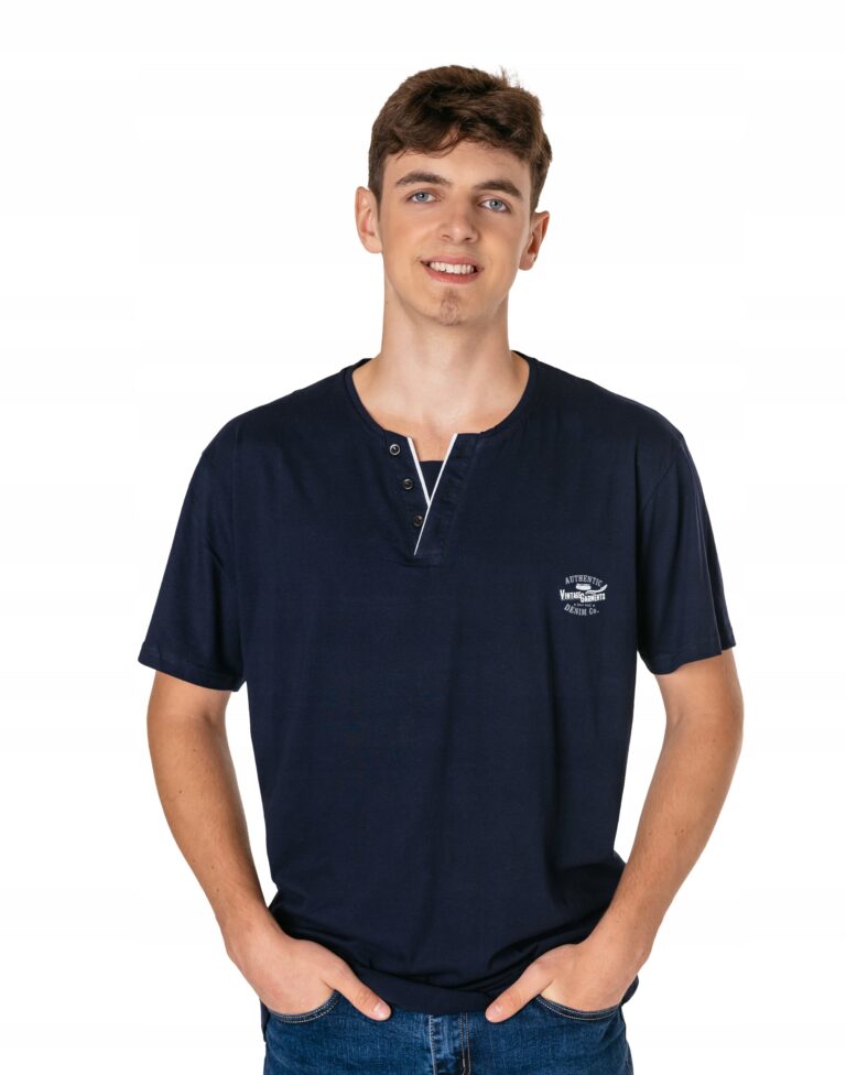 Duży Podkoszulek Koszulka T-shirt Męski Tshirt Duże Rozmiary 3648-2 4XL