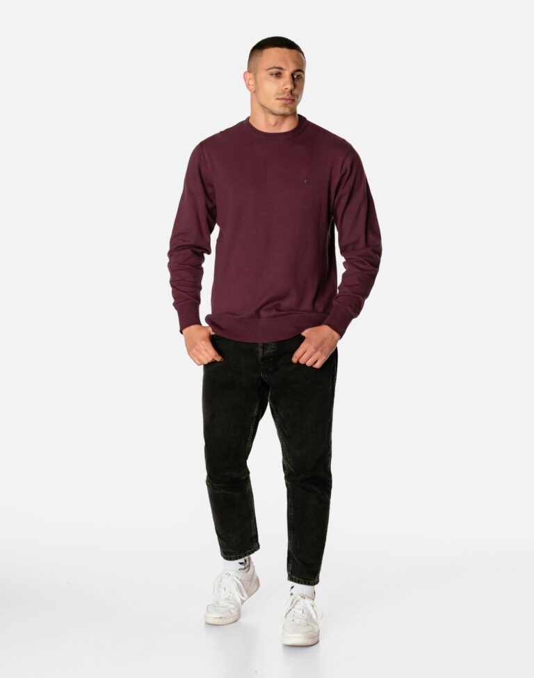 Elegancki Cienki Sweter Męski Półgolf Klasyczny Gładki Pół Golf S4S C125 M
