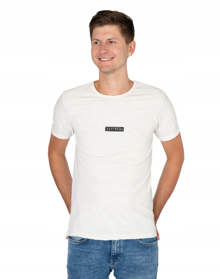 Koszulka Męska Bawełniana Podkoszulek KM21-3 L