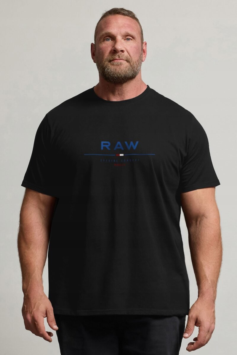 Duża Koszulka Podkoszulek T-shirt Męski Bawełniany Duże Rozmiary 2485-2 5XL