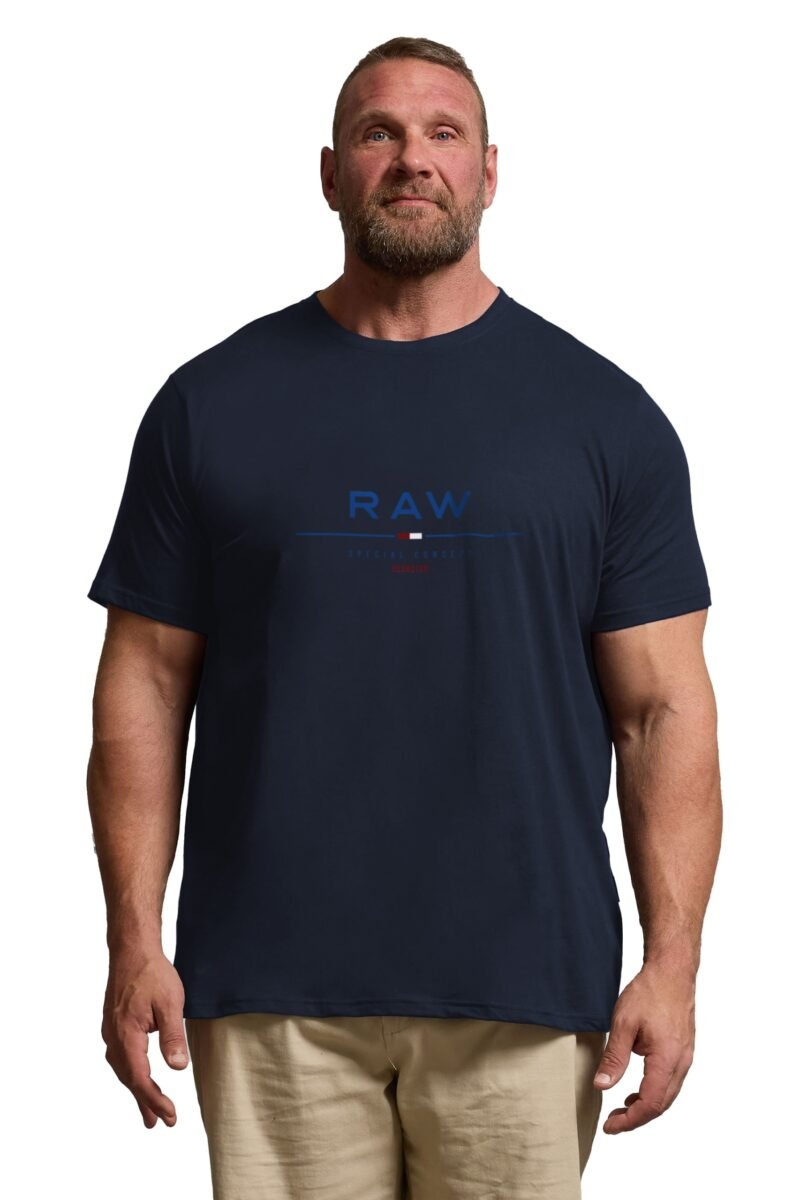 Duża Koszulka Podkoszulek T-shirt Męski Bawełniany Duże Rozmiary 2485-4 4XL