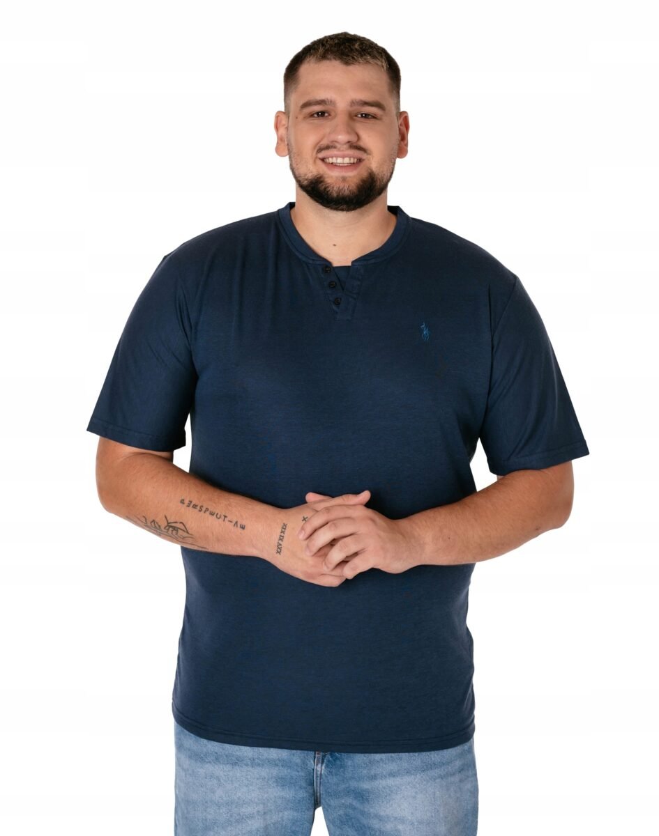 Duży Podkoszulek T-shirt Koszulka Męska Bawełniana Duże Rozmiary 3008-5 3XL