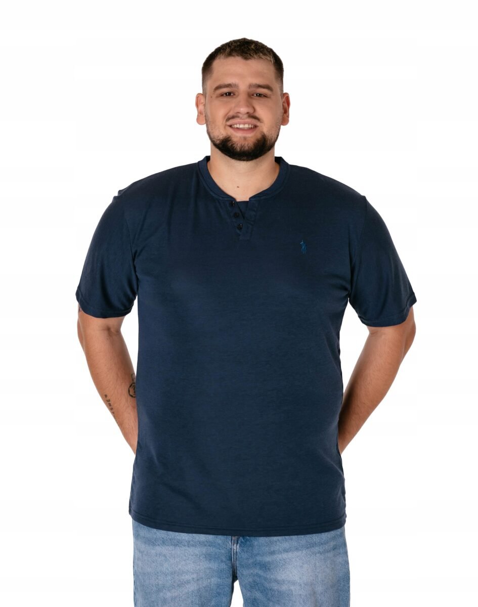 Duży Podkoszulek T-shirt Koszulka Męska Bawełniana Duże Rozmiary 3008-5 4XL