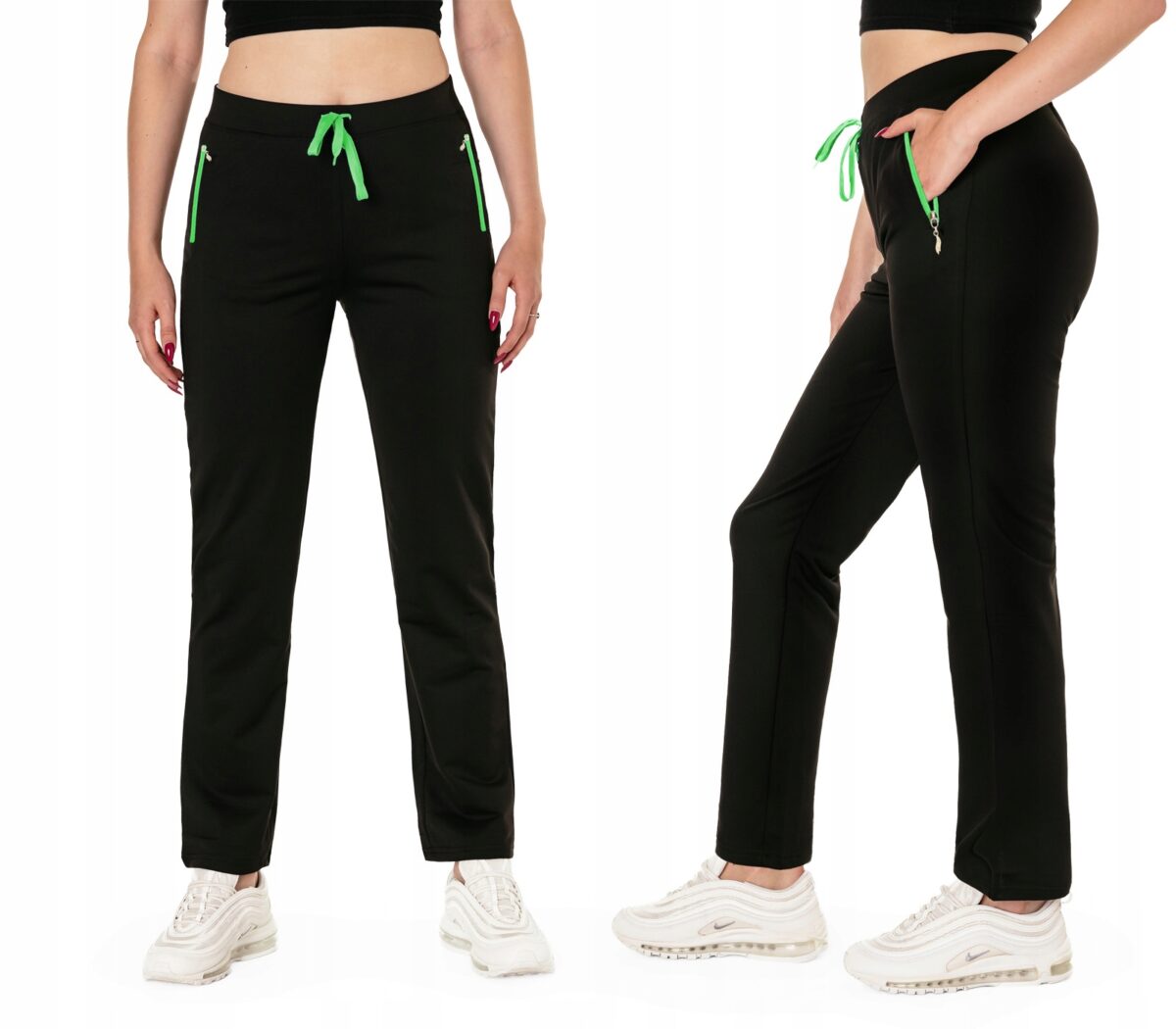 Sportowe Spodnie Dresowe Damskie Dresy Treningowe Bawełniane 4754-02 r XXL