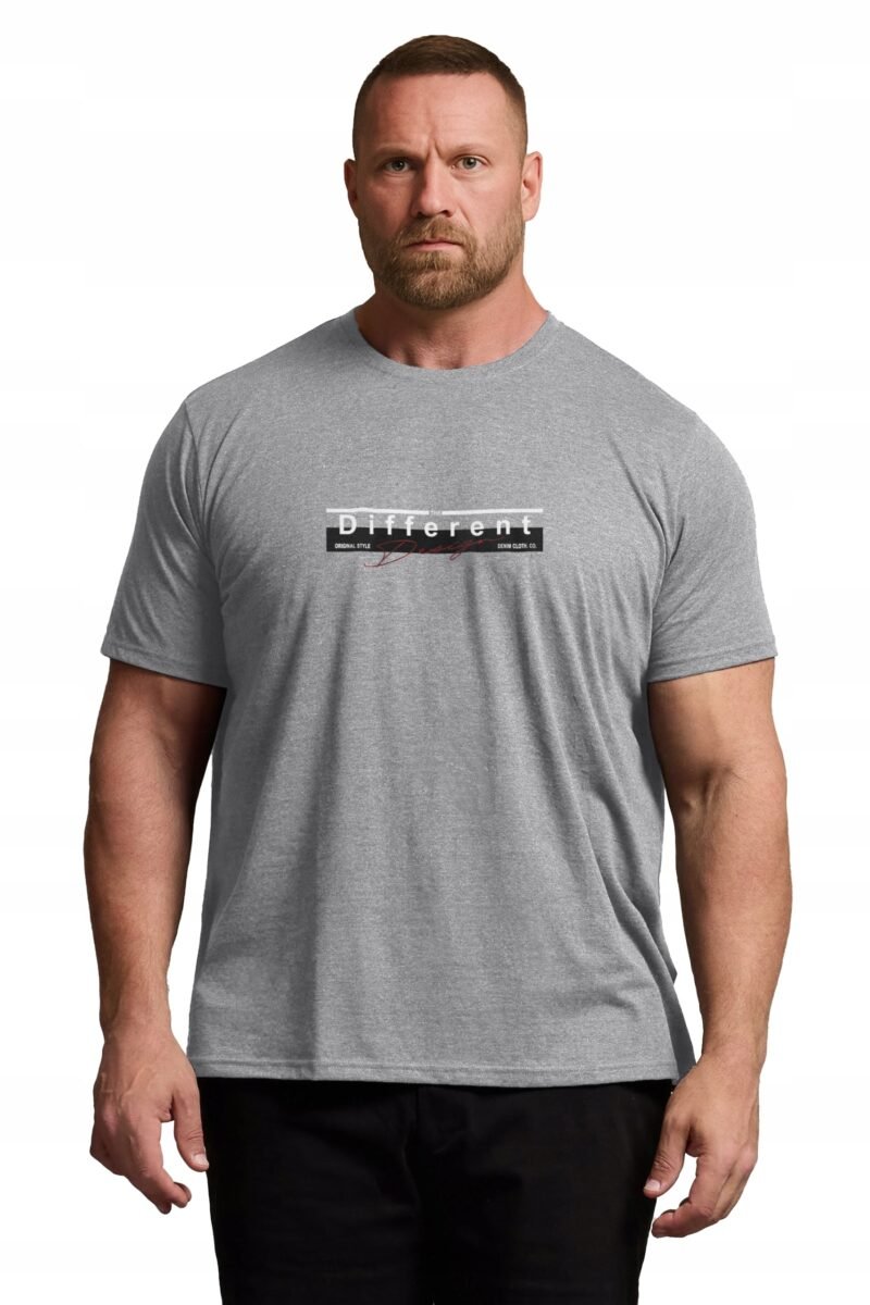 Duża Koszulka Podkoszulek T-shirt Męski Bawełniany Duże Rozmiary KM02-6 7XL