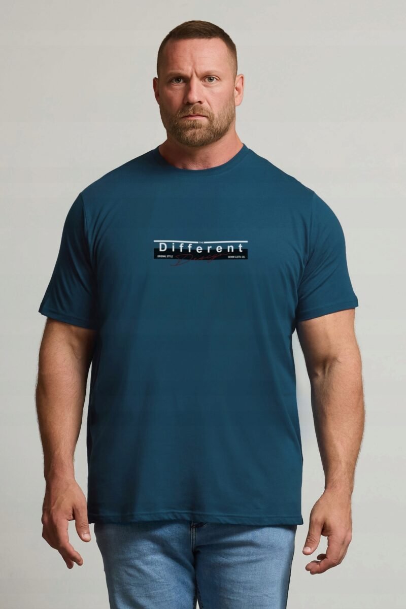 Duża Koszulka Podkoszulek T-shirt Męski Bawełniany Duże Rozmiary KM02-7 9XL