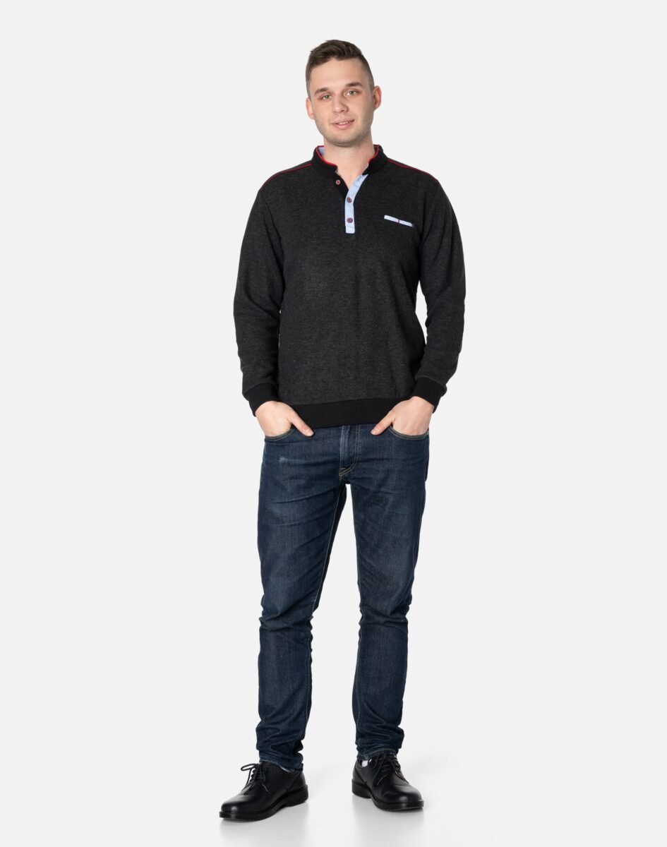 Cienki Sweterek Męski Bawełniany Rozpinany Sweter Bluza Sportowa 8665-6 XXL