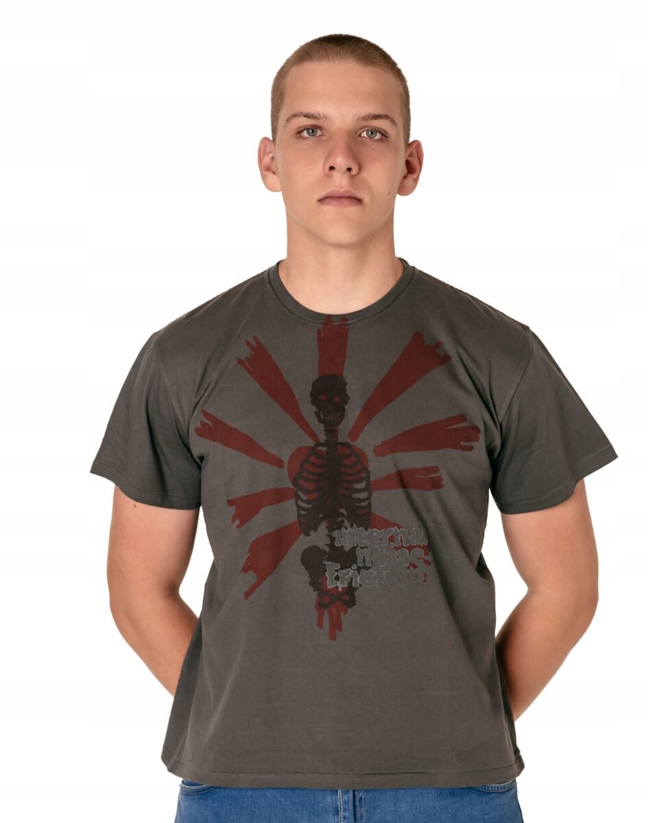 Koszulka Podkoszulek Tshirt Męski Bawełniany Krótki Rękaw na Lato TS12 r S