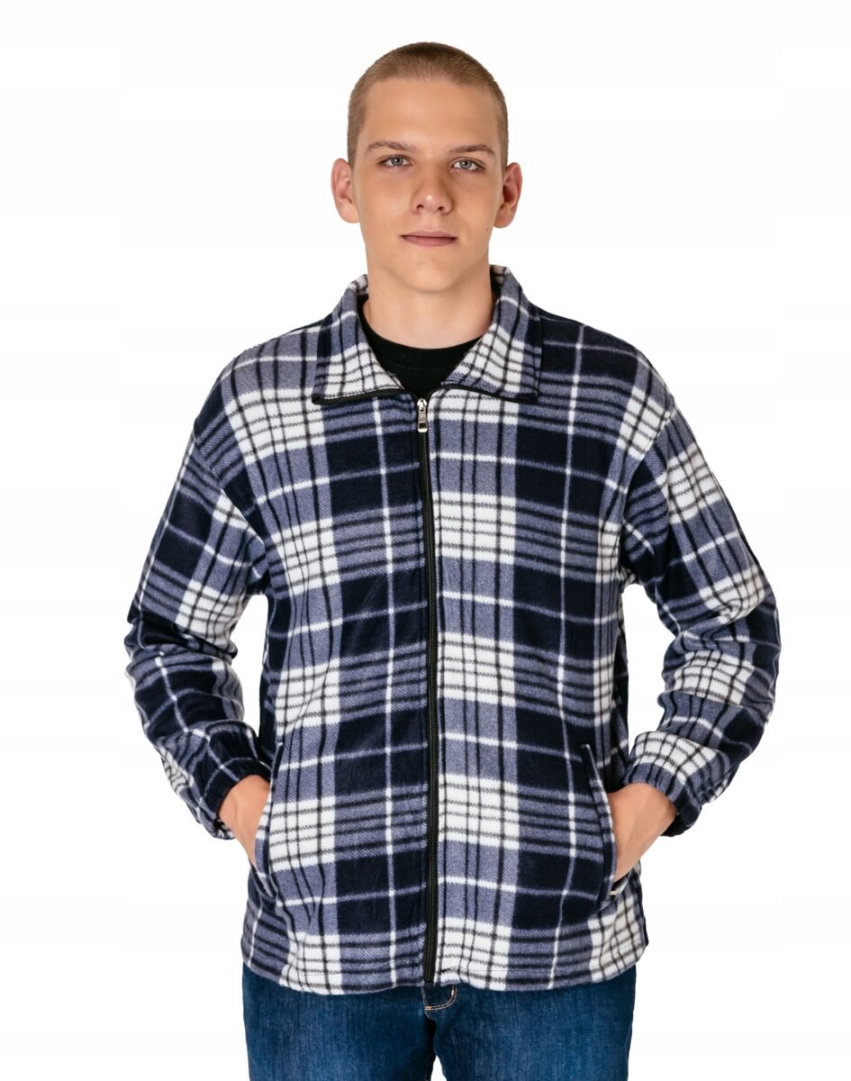 Ciepła Koszula Bluza Polarowa Męska Ocieplana Zasuwana Polar Zimę ART02-1 M