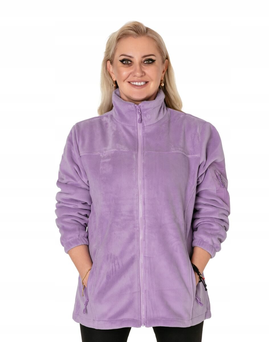 Ciepła Bluza Polarowa Damska Ciepły POLAR Ocieplony Futerkiem 23837-4 r XXL