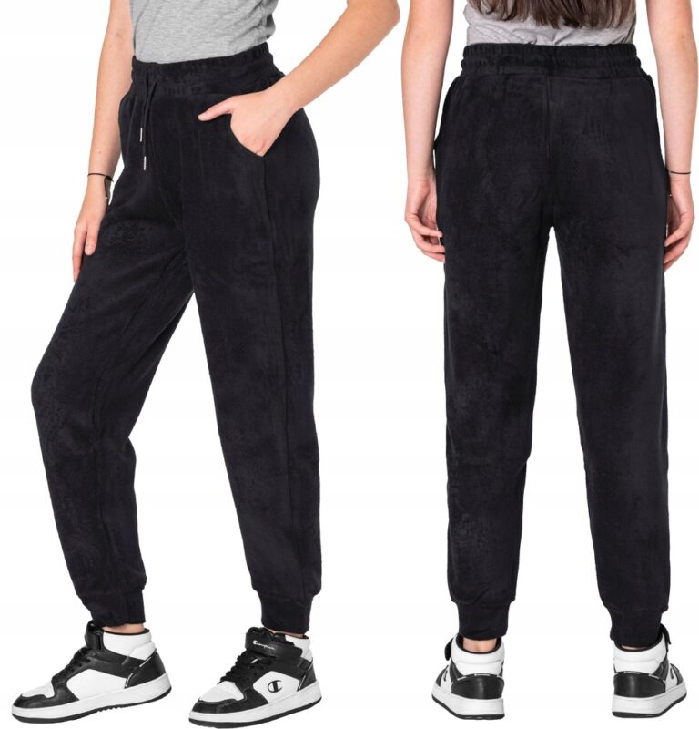 Grube Ciepłe Spodnie Dresowe Damskie Ocieplone Dresy z Polar PL12-2 5XL/6XL