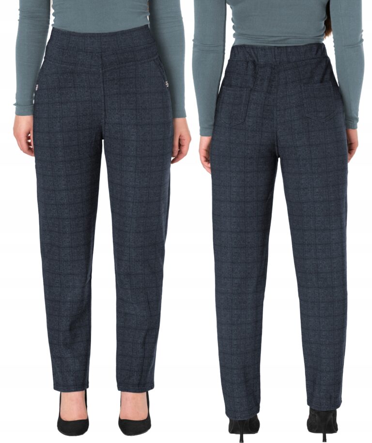 Ciepłe Ocieplane Duże Spodnie Damskie Ocieplone Futerko Zimę 1005-2 7XL/8XL