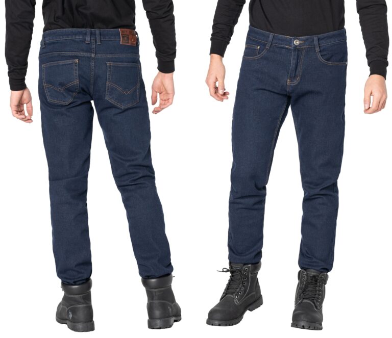 Ciepłe Spodnie Jeans Męskie Ocieplane 081 104cm/30