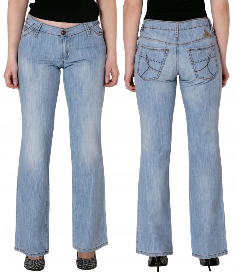 Spodnie Damskie DZWONY Jeans z Szerokimi Luźnymi Nogawkami RADER 767/215 92