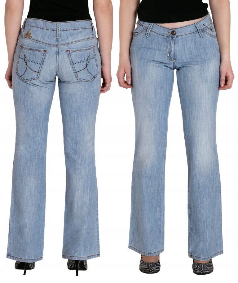 Spodnie Damskie DZWONY Jeans z Szerokimi Luźnymi Nogawkami RADER 767/215 92