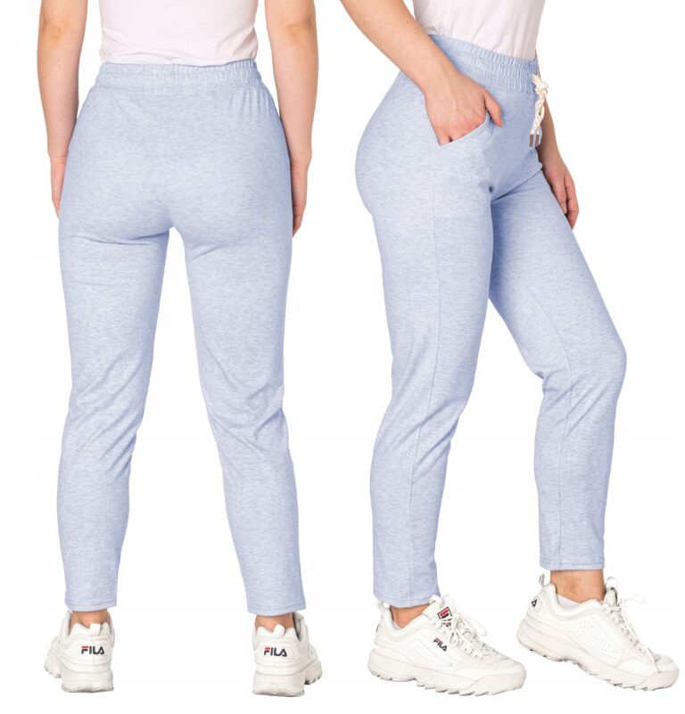 Eleganckie Sportowe Spodnie Dresowe Damskie Dresy Bawełniane 99102-3 XL/XXL