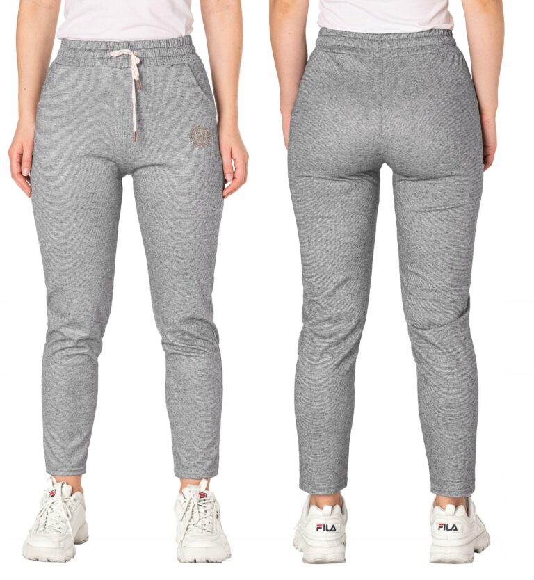 Eleganckie Sportowe Spodnie Dresowe Damskie Dresy Bawełniane 99102-5 XL/XXL