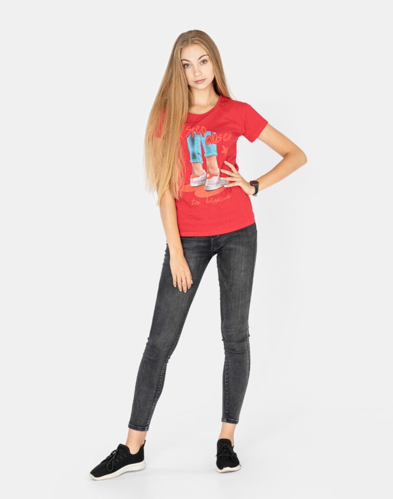 Koszulka Damska Podkoszulek T-shirt Top KD04-1 r L