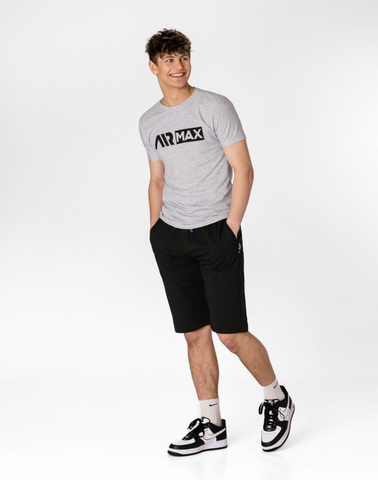 Krótkie Spodnie Spodenki Dresowe Męskie Szorty Dresy Sportowe 4306-1 r XXL