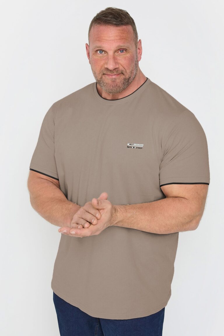 Duży Podkoszulek Koszulka Bawełniana T-shirt Męski Duże Rozmiary 3496-5 3XL
