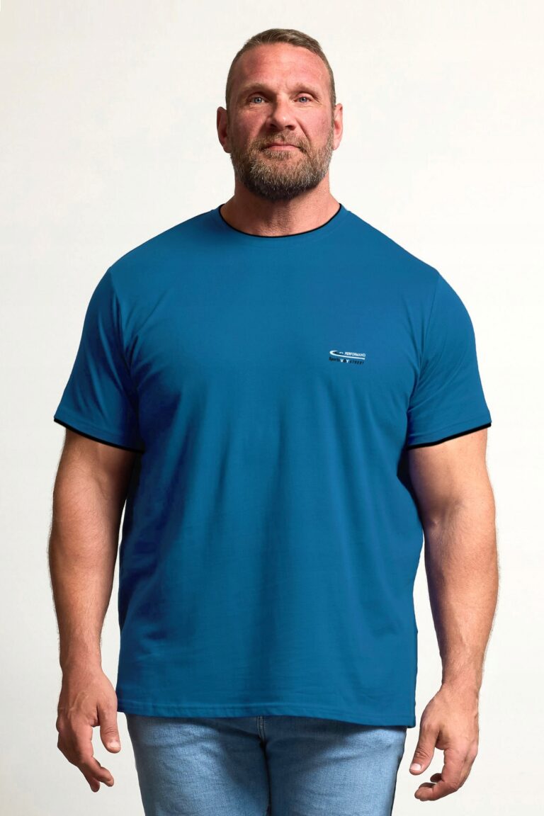 Duży Podkoszulek Koszulka Bawełniana T-shirt Męski Duże Rozmiary 3496-7 3XL