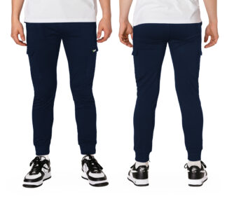 Granatowy z seledynowym logo