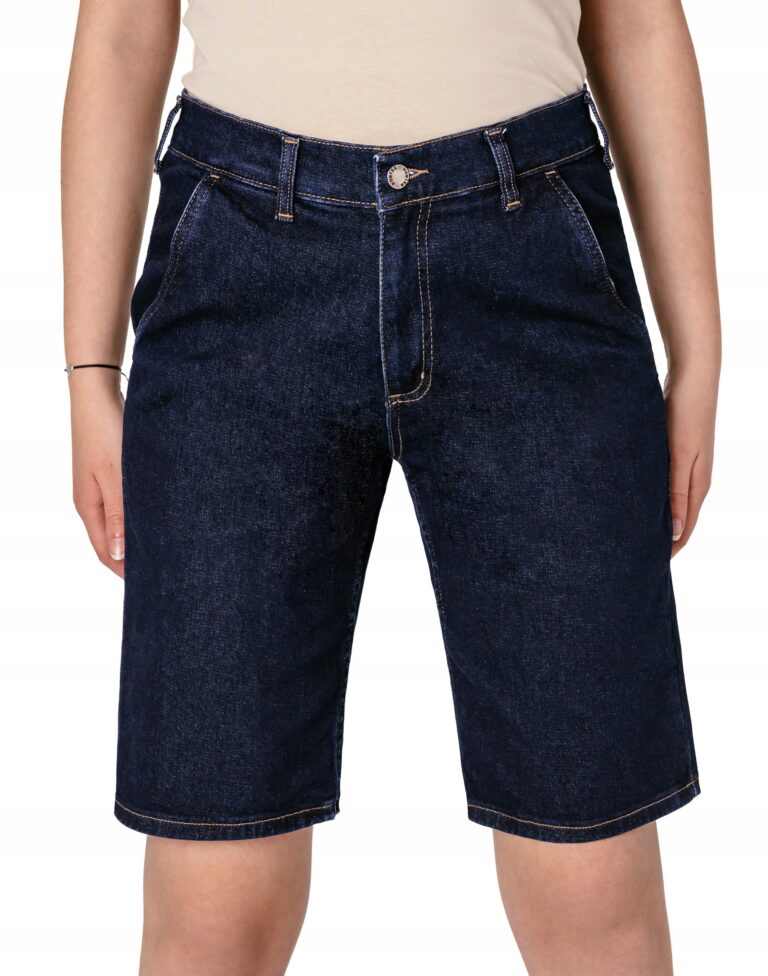 Krótkie Spodnie Spodenki Szorty Jeans Damskie Dżins na Lato HUNTER 784C W37