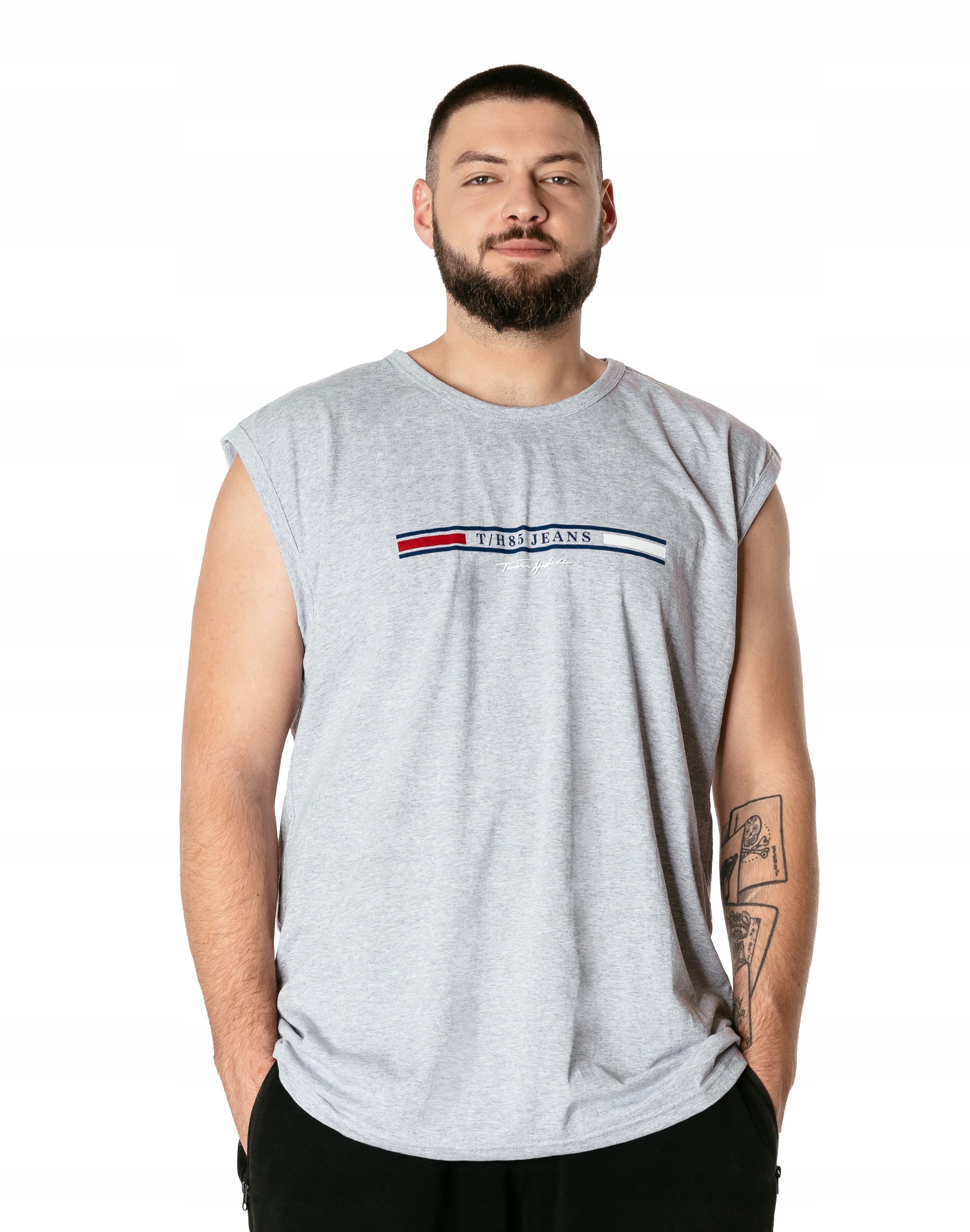 Koszulka Męska Bez Rękawów Bokserka Rambo Podkoszulek Tank Top 3020-4 r 9XL