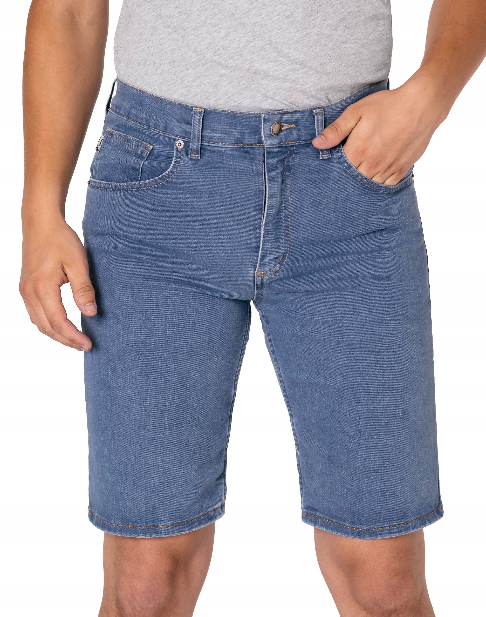Krótkie Spodnie Spodenki Szorty Jeans Męskie Dżinsy na Lato HUNTER 744B W41