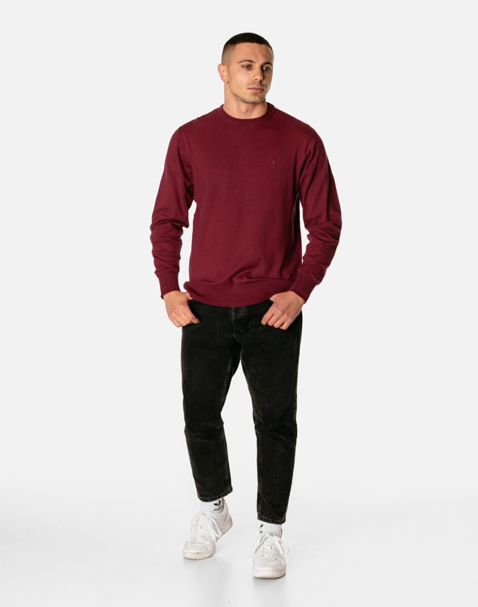 Cienki Sweterek Sweter Męski Półgolf S4S Burgu 3XL