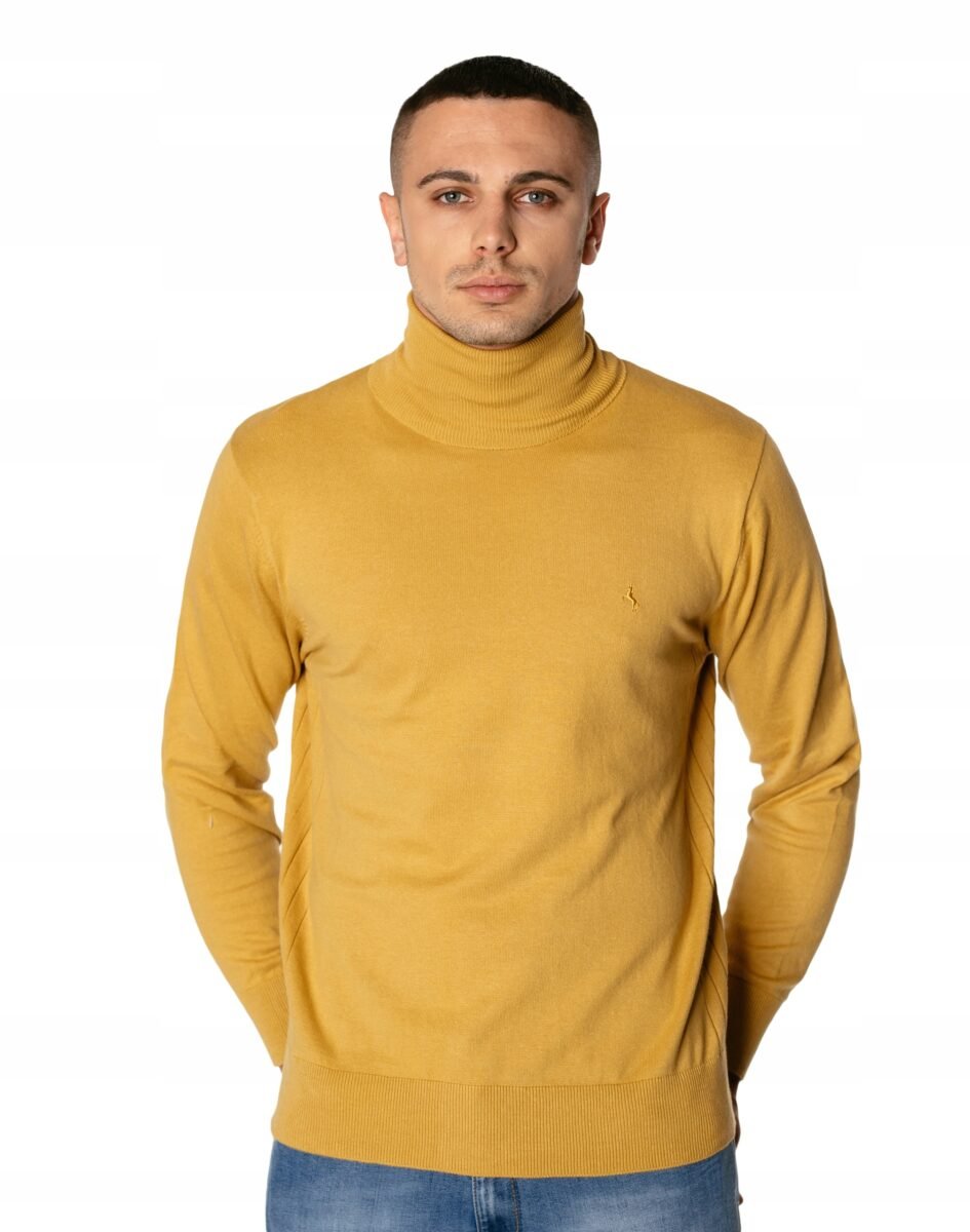 Elegancki Cienki Sweter Męski Golf S2S YTFC-02 r M