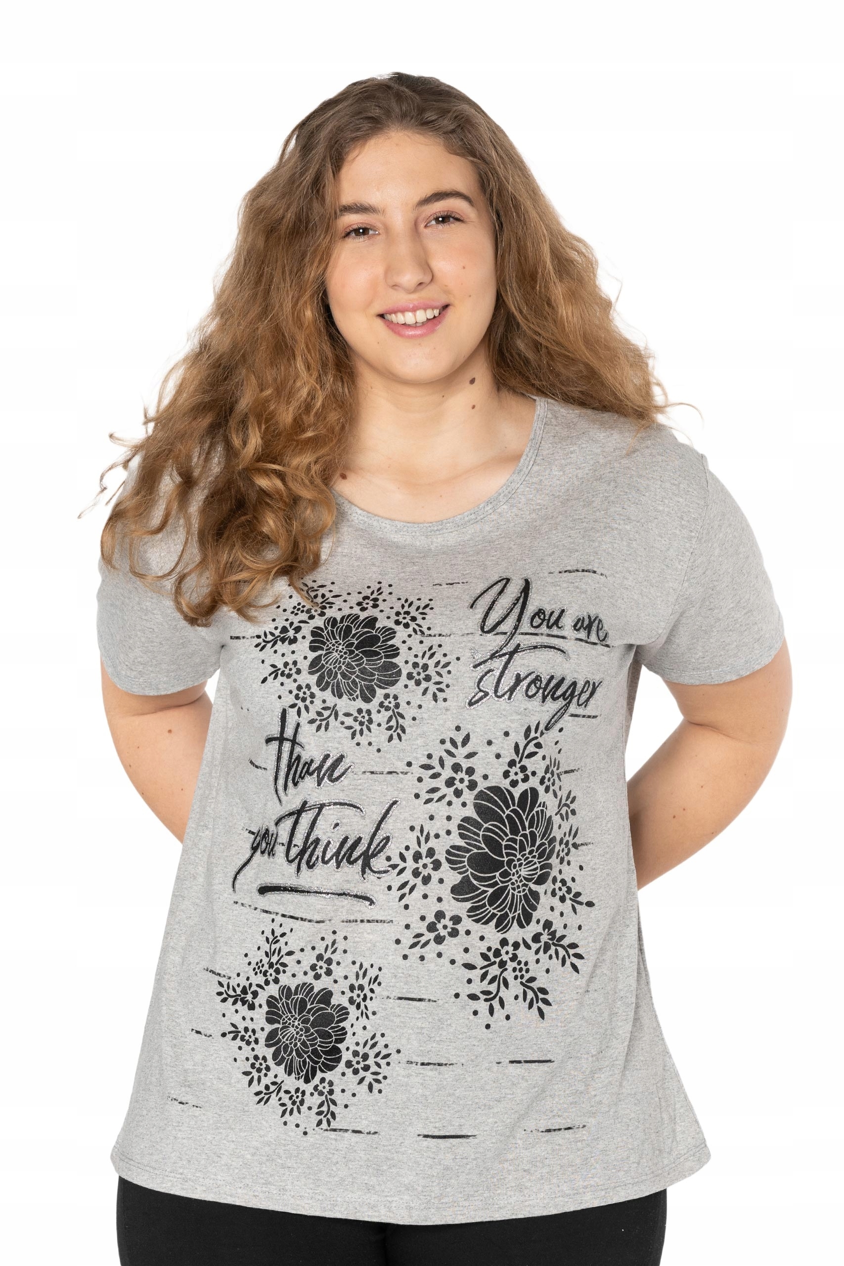 Duża Koszulka Bluzka Damska Podkoszulek KD06-4 5XL