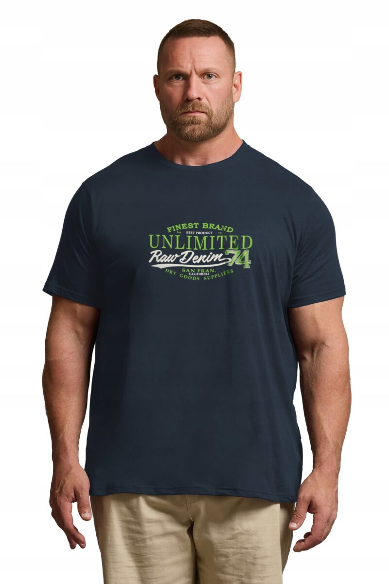 Duża Koszulka Podkoszulek Tshirt Męski Bawełniany Duże Rozmiary TM02-2 6XL