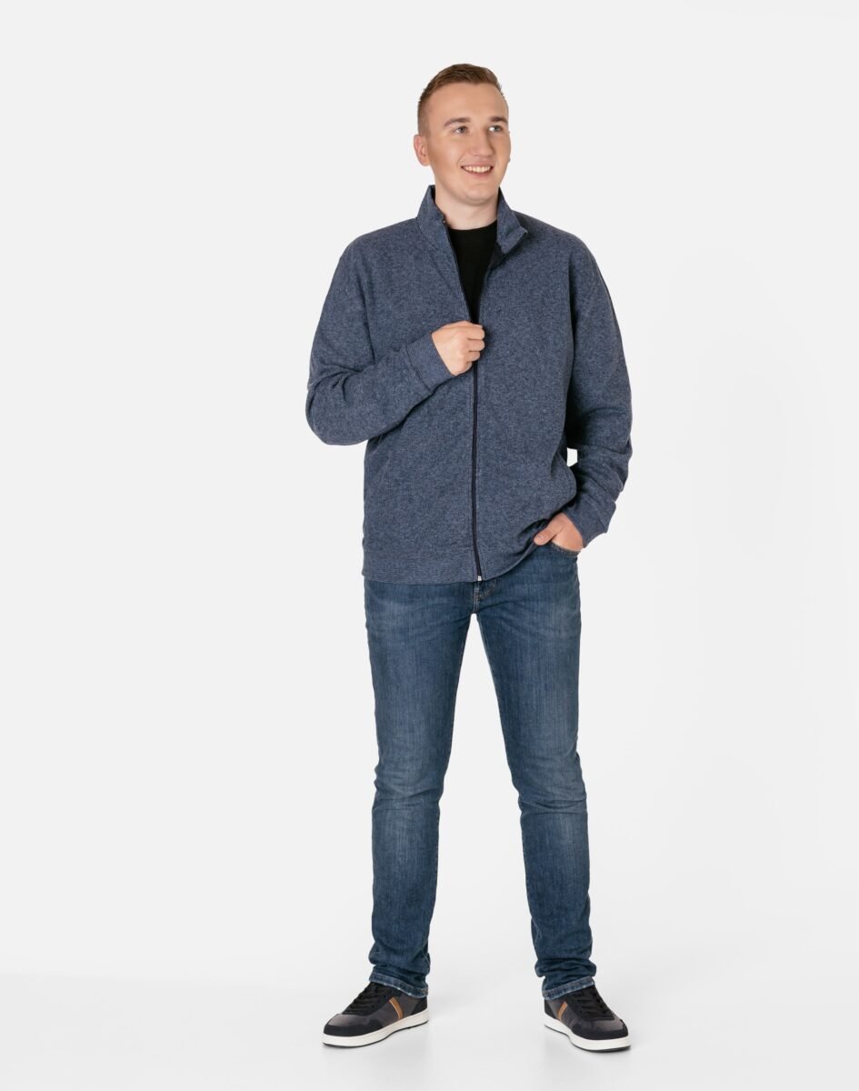 Duża Ciepła Bluza Dresowa Męska Sportowa Rozsuwana Rozpinana 1158-04 6XL