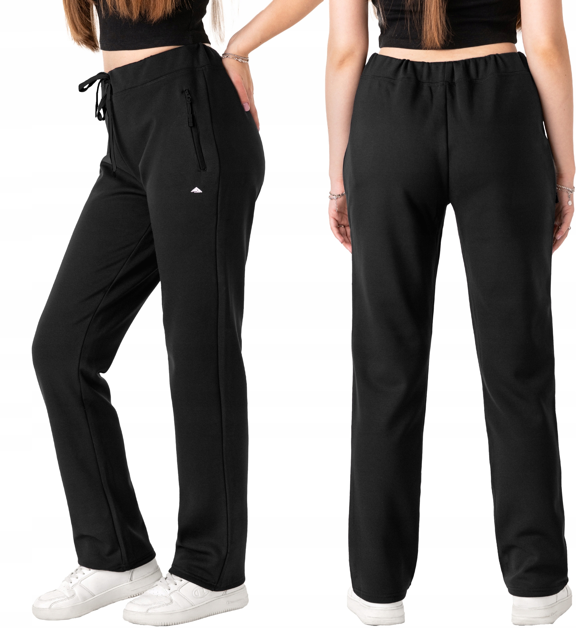 Ciepłe Sportowe Spodnie Dresowe Damskie Dresy Ocieplone Polarem 2559-02 3XL