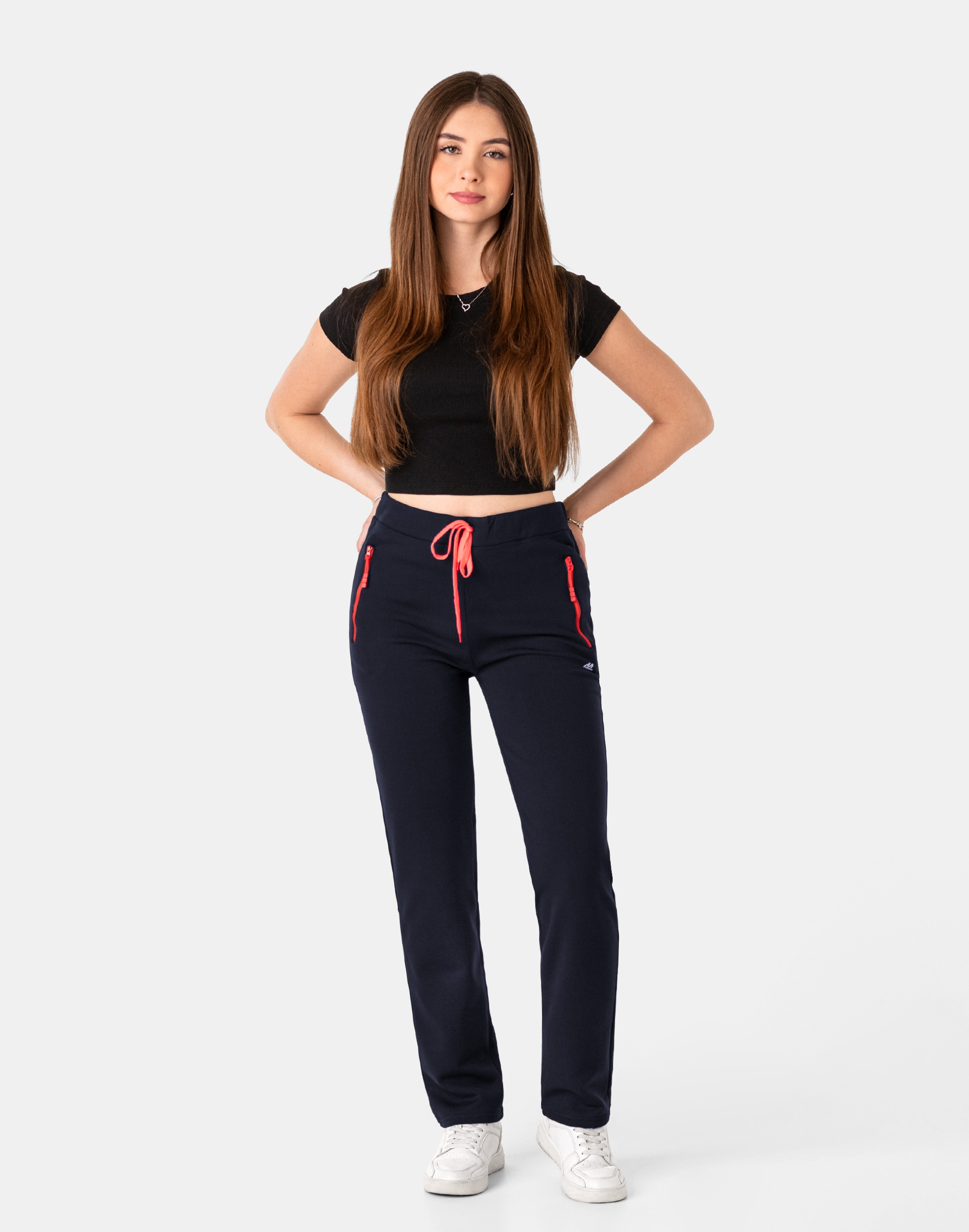 Ciepłe Sportowe Spodnie Dresowe Damskie Dresy Ocieplone Polarem 2510-03 XL