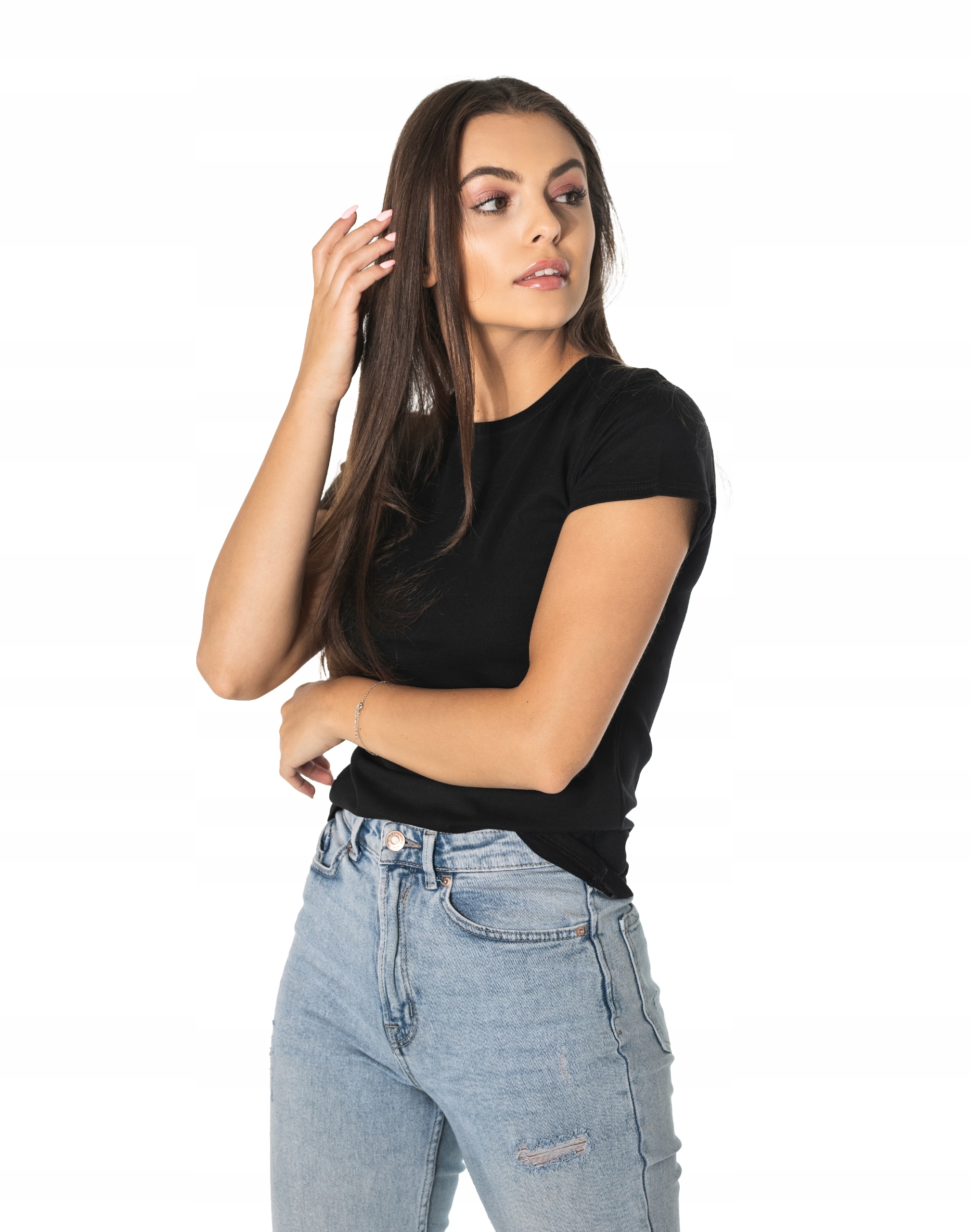 Bluzka Koszulka Sportowa Damska Bawełniana Krótki Rękaw RENNOX 423 4XL czar