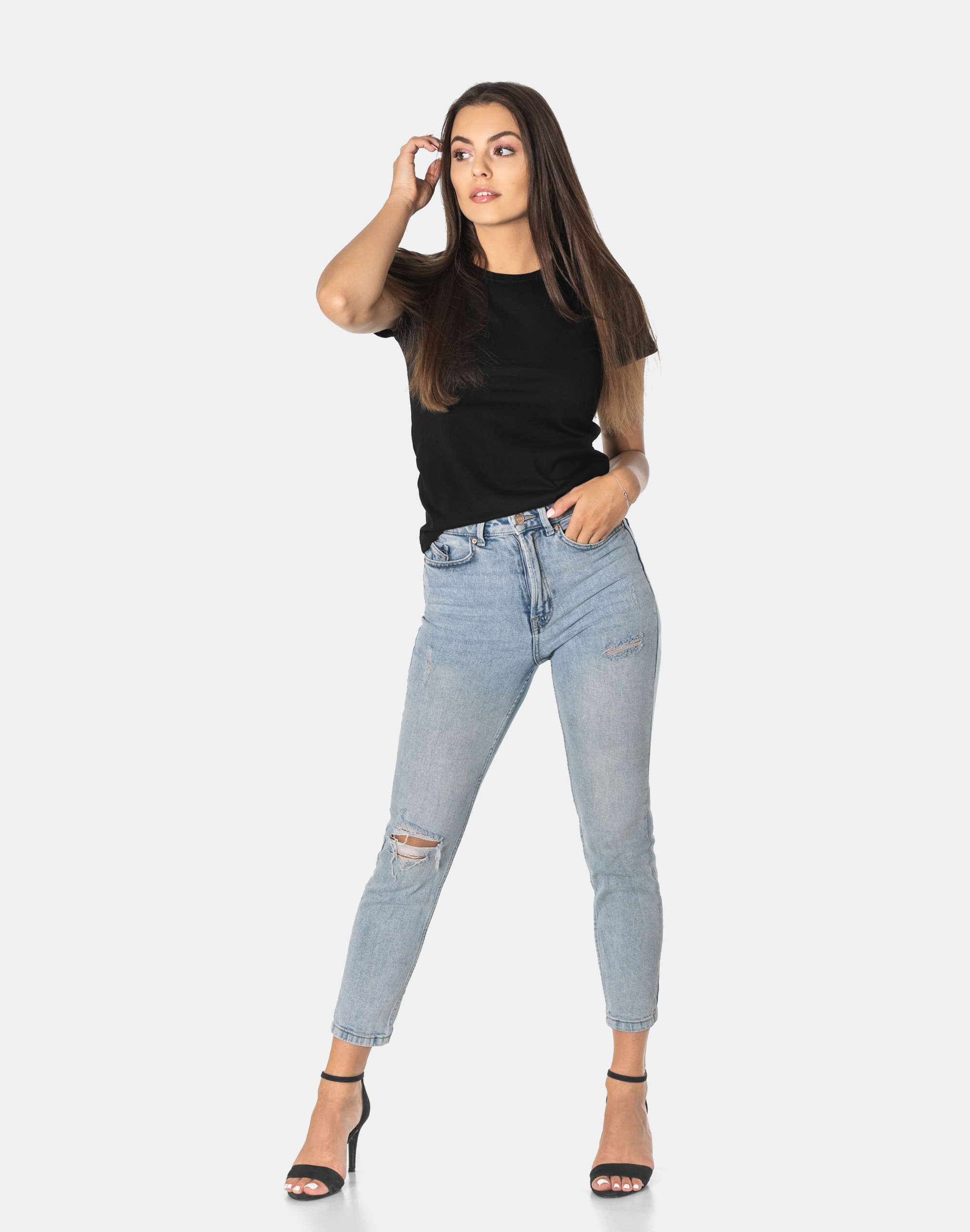 Bluzka Koszulka Sportowa Damska Bawełniana Krótki Rękaw RENNOX 423 4XL czar