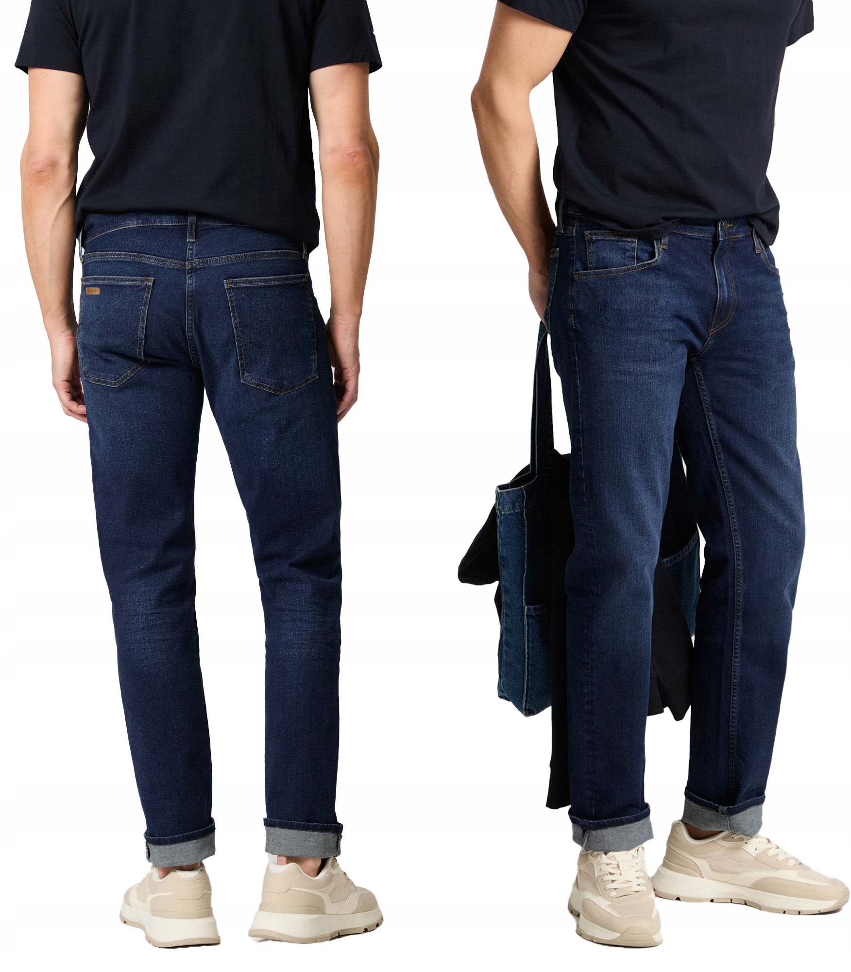 Duże Spodnie Męskie Jeans Texasy Dżinsy z Prostą Nogawką HUNTER 211/2 42/32