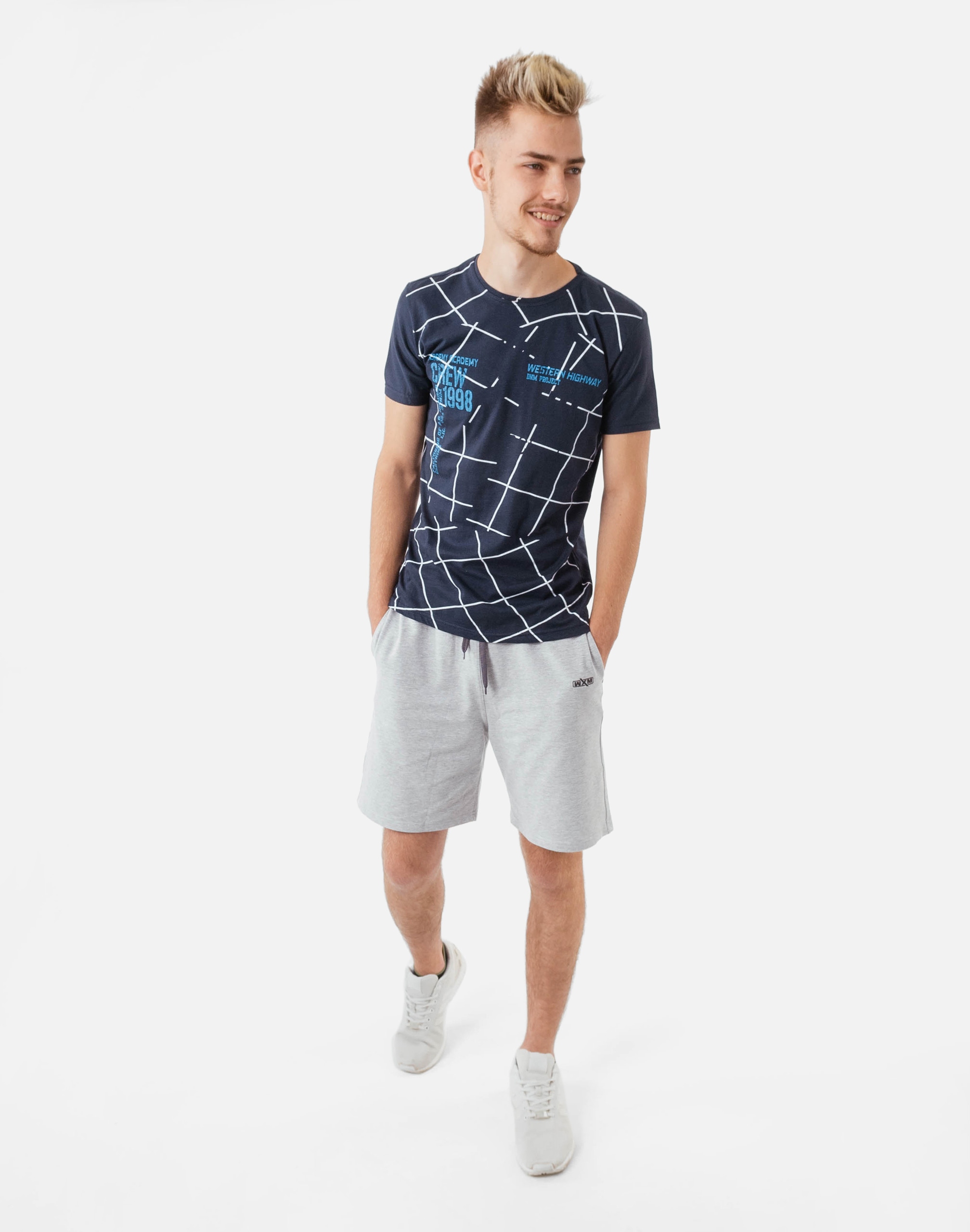 T-shirt Podkoszulek Koszulka Krótki Rękaw Tshirt Męski Bawełniany KM09-8 XL