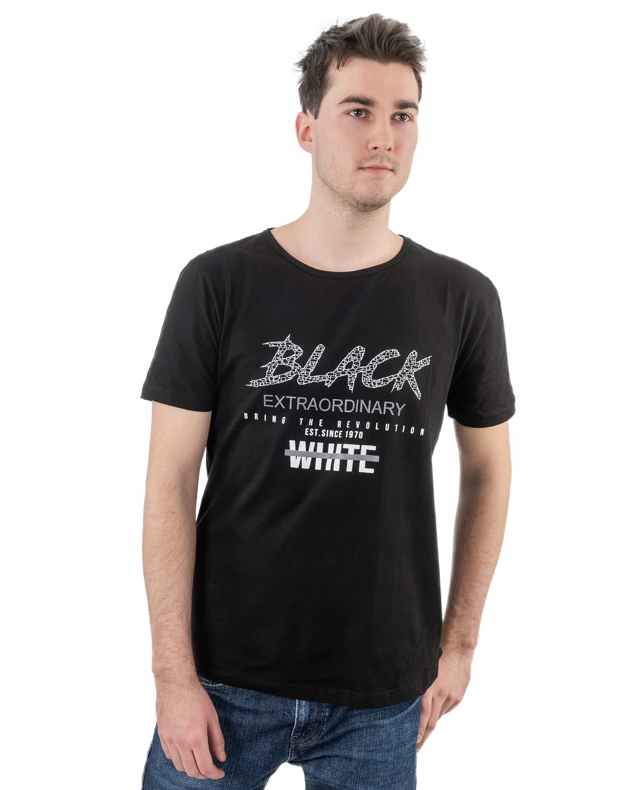 Tshirt Koszulka Podkoszulek Męski 576 r XXL czarny