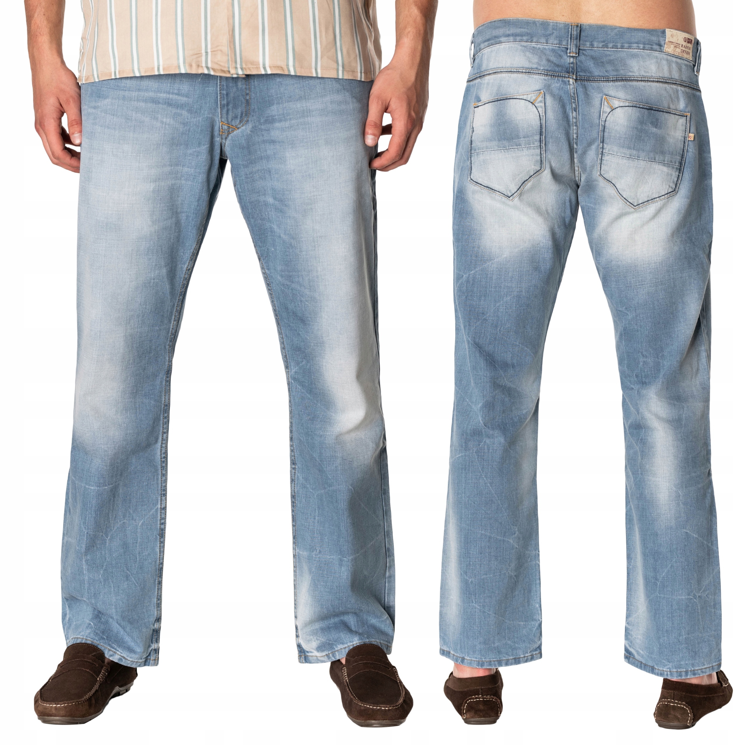 Jasne Jeansy Spodnie Męskie Wycierane Dżinsy Texsasy RADER 815/337J r 98 cm