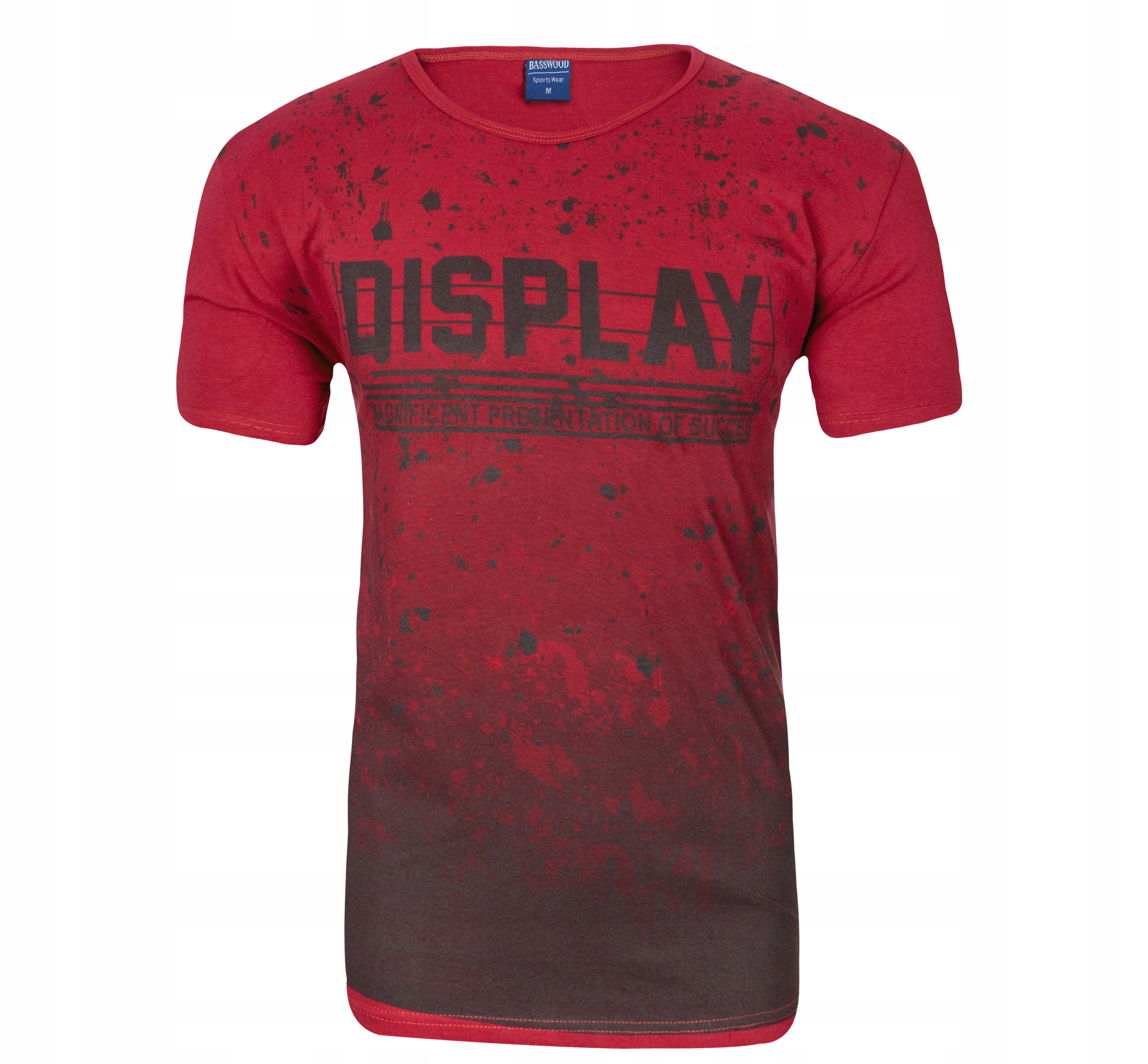 Koszulka Podkoszulek T-shirt Męski KP04 XL czerwona