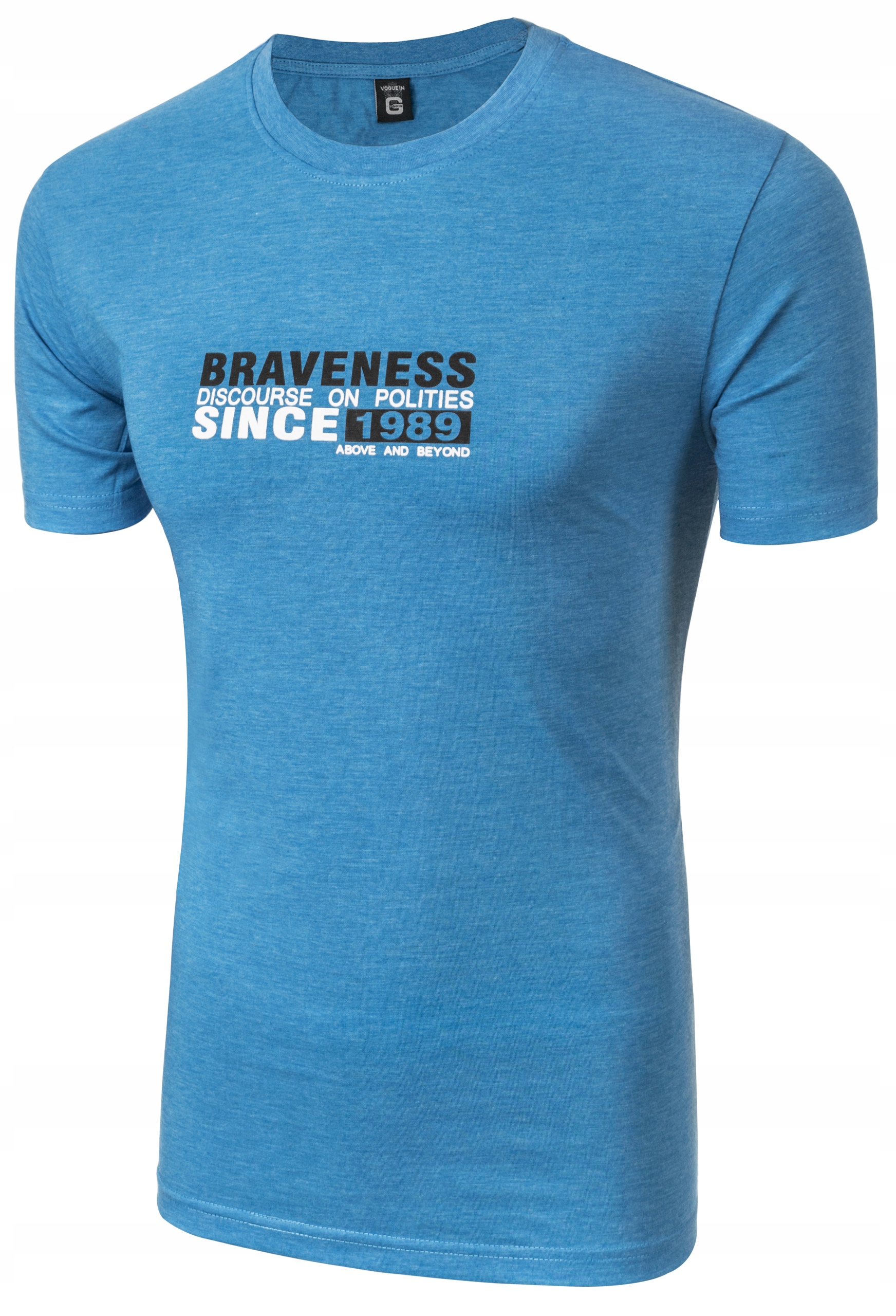 T-shirt Koszulka Koszulki Męskie 67310 3XL niebieski